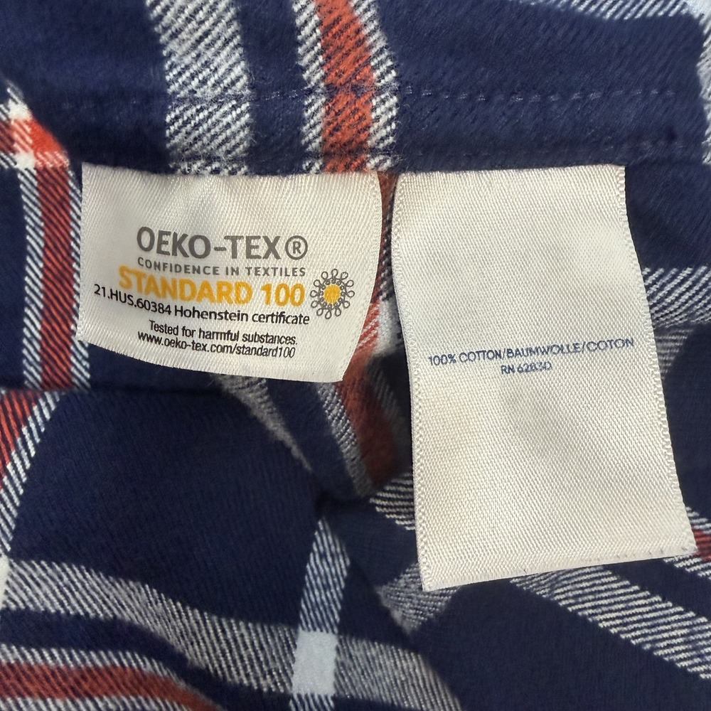 LANDS' END Big Men 3XL Traditional Fit Plaid Flagship Flannel Shirt Classic - Picture 6 of 10